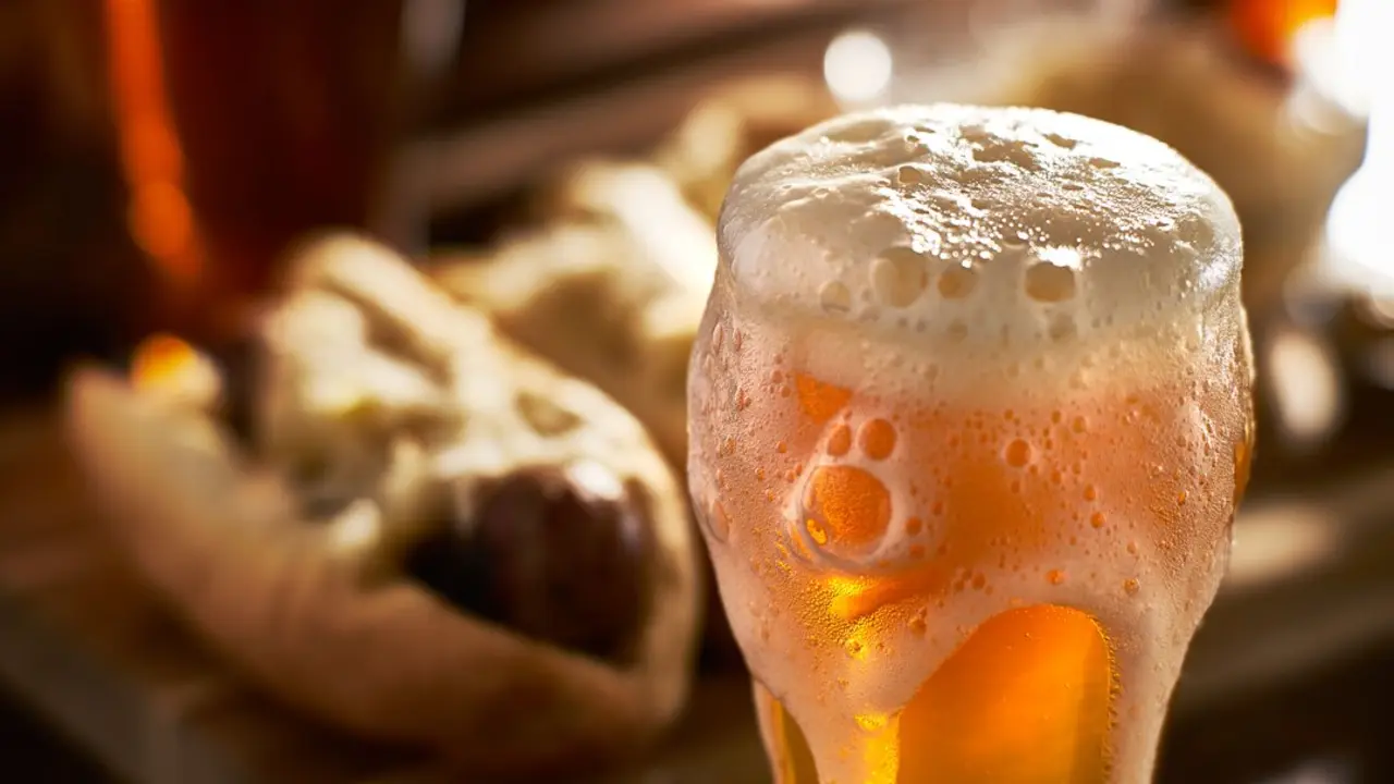 Una cerveza en una imagen de archivo.