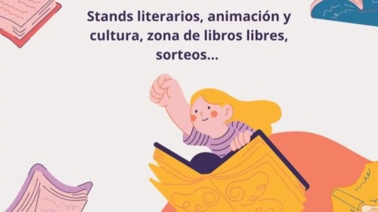 Cartel de la II Feria del Libro. Imagen del Ayuntamiento de Sevilla La Nueva.