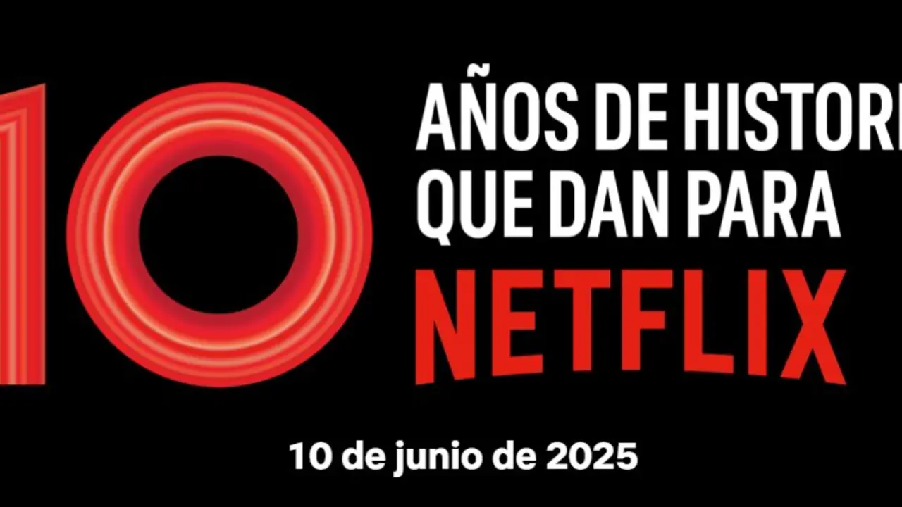 Cartel del aniversario de Netflix. Imagen del organizador.