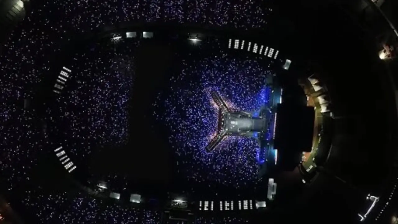 Estadio de Lima en el que actu&oacute; la banda. Imagen de IG de Stay Kids.