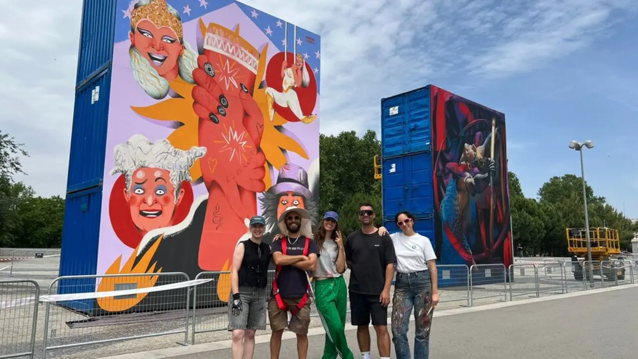 Cirque du Soleil llena Puente del Rey de color de la mano de cinco artistas urbanos espa&ntilde;oles. Imagen de EP.