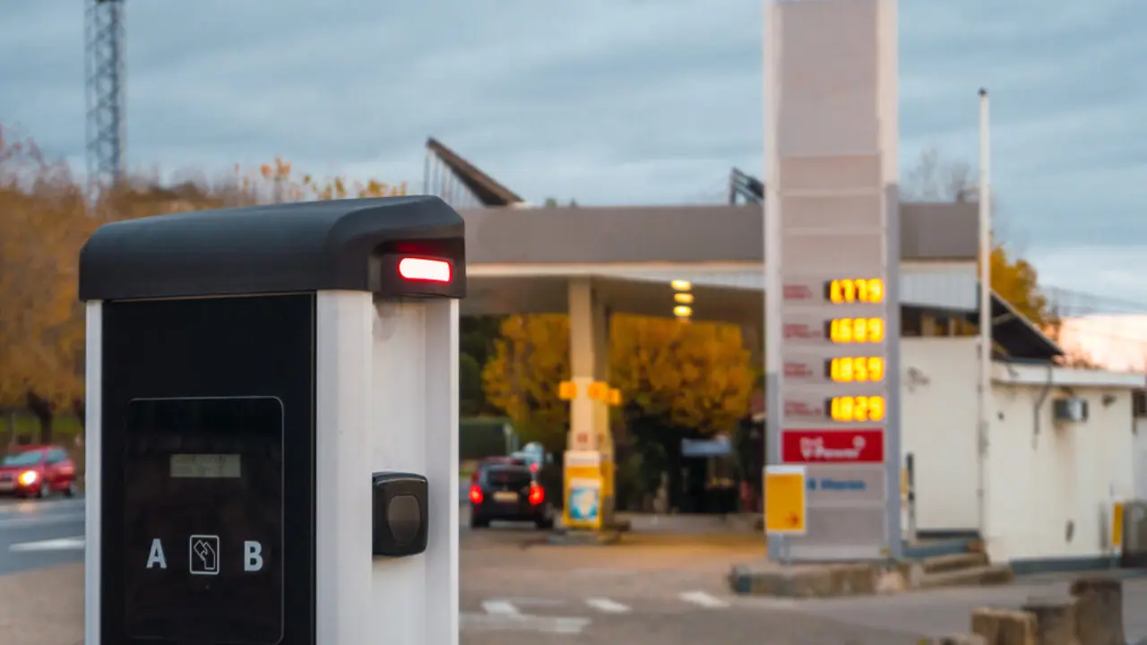 Una gasolinera en imagen de archivo.