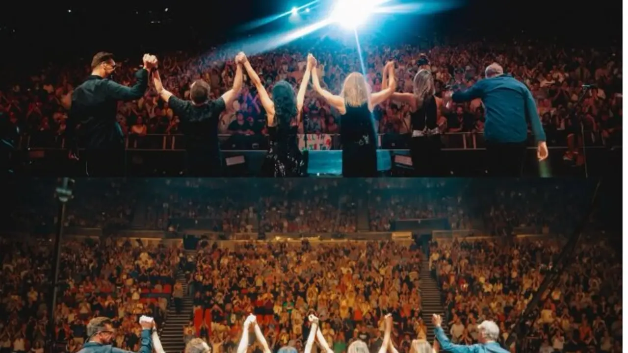 The Corrs finalizando un concierto. Fuente: IG de la banda.
