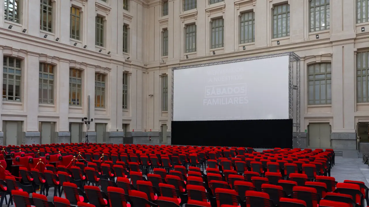 Cine de verano en Cibeles. Imagen del Ayuntamiento.