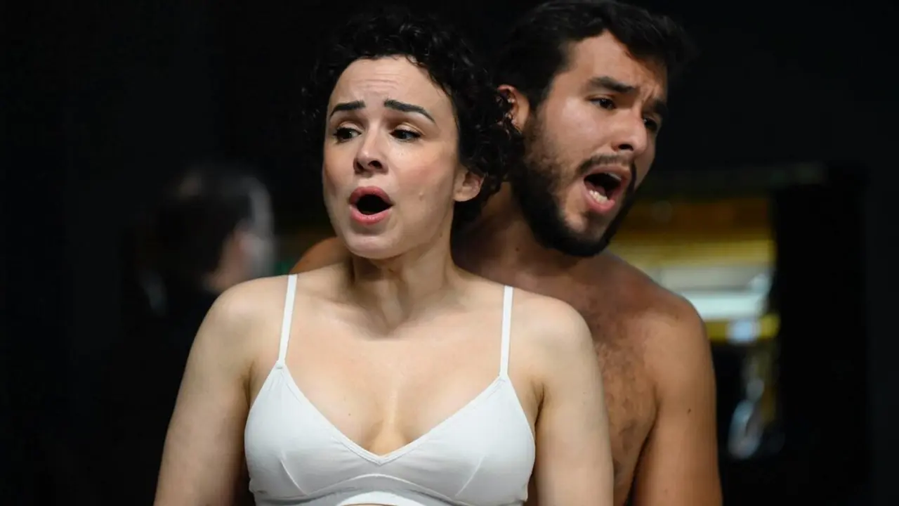 Una escena de Tristana con Ruth Gonz&aacute;lez y C&eacute;sar Arrieta. &copy;Ricardo Espinosa, cedida por la Comunidad de Madrid.