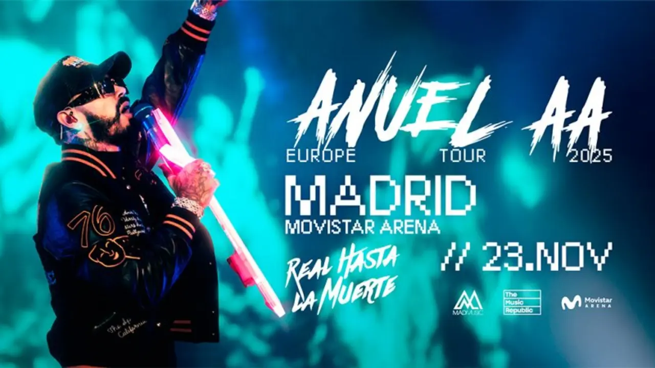 Cartel de Anuel AA para su parada en Madrid.