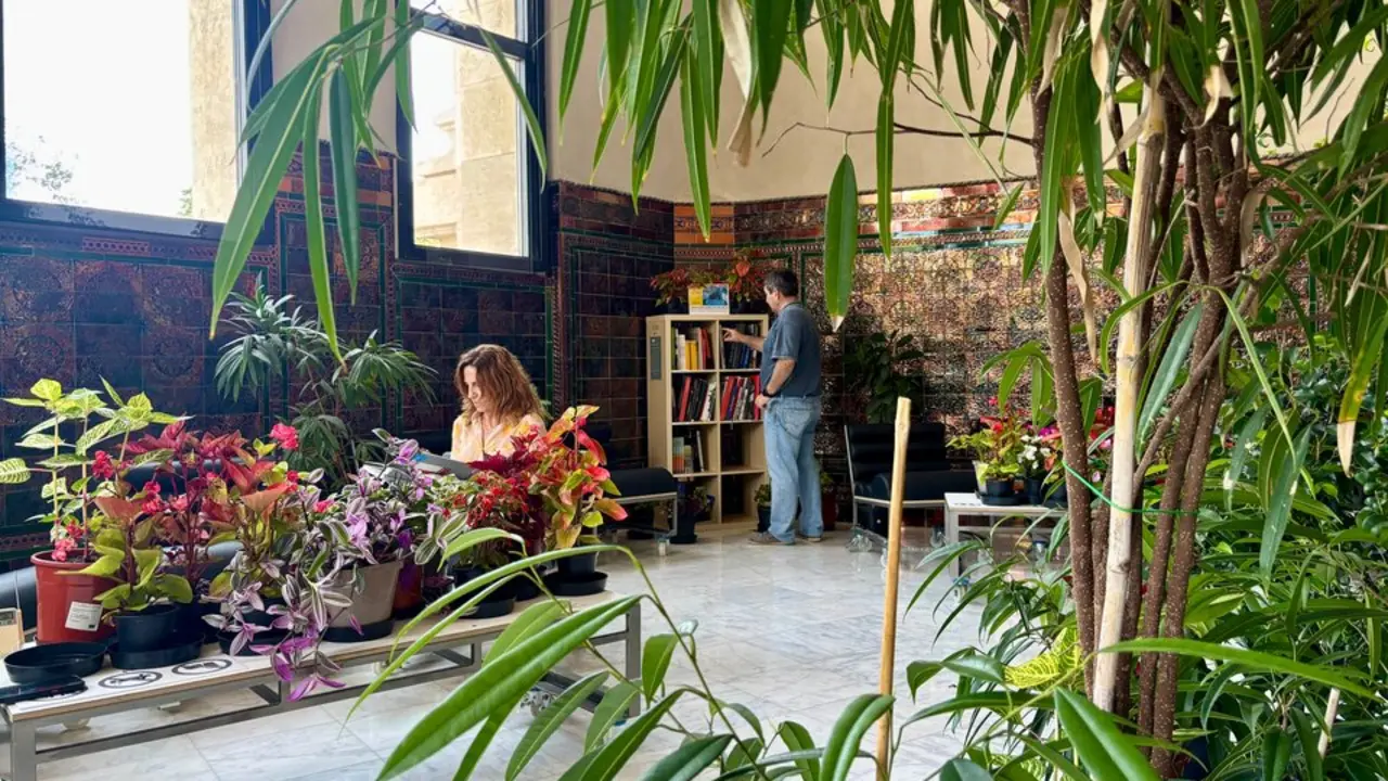 Espacio de lectura de CentroCentro. Imagen de Madrid Destino.