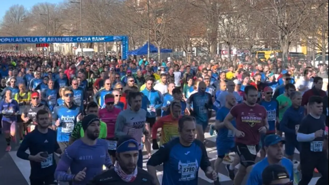 Carrera Popular Villa de Aranjuez. Fuente: Ayuntamiento de Aranjuez.
