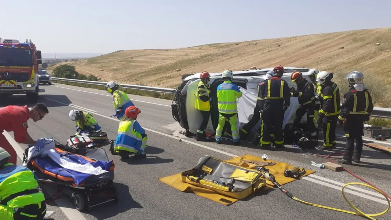 Herido grave un joven de 19 a&ntilde;os tras chocar de frente con un cami&oacute;n en Daganzo de Arriba. Imagen de EP.