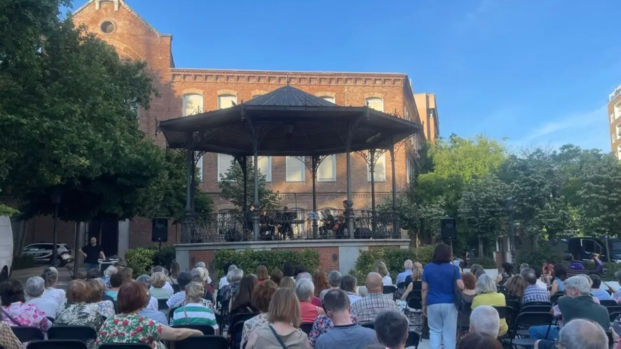 Concierto del ciclo &lsquo;Chamber&iacute; en Clave de Sol&rsquo; en la plaza de Chamber&iacute; - Fuente: Ayto. de Madrid