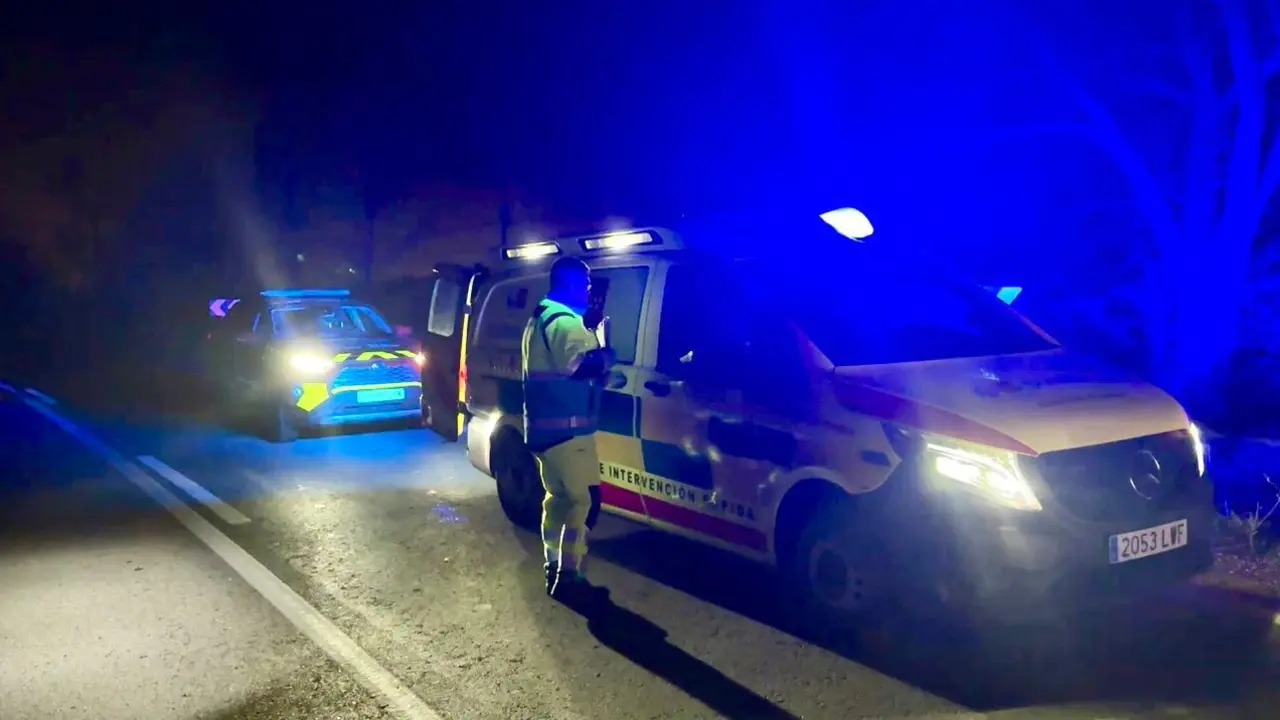 Efectivos de emergencias a la altura de Loeches. Imagen de archivo de EP.