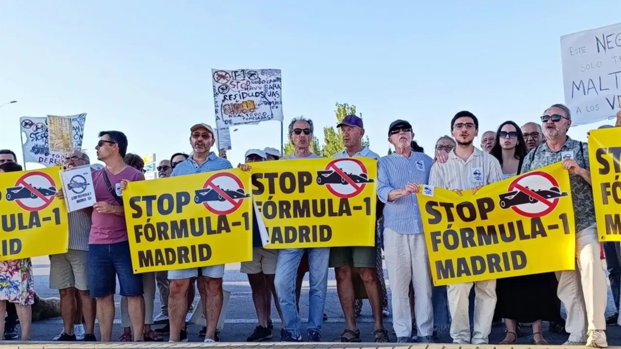 Protesta vecinal contra la F1. EP.