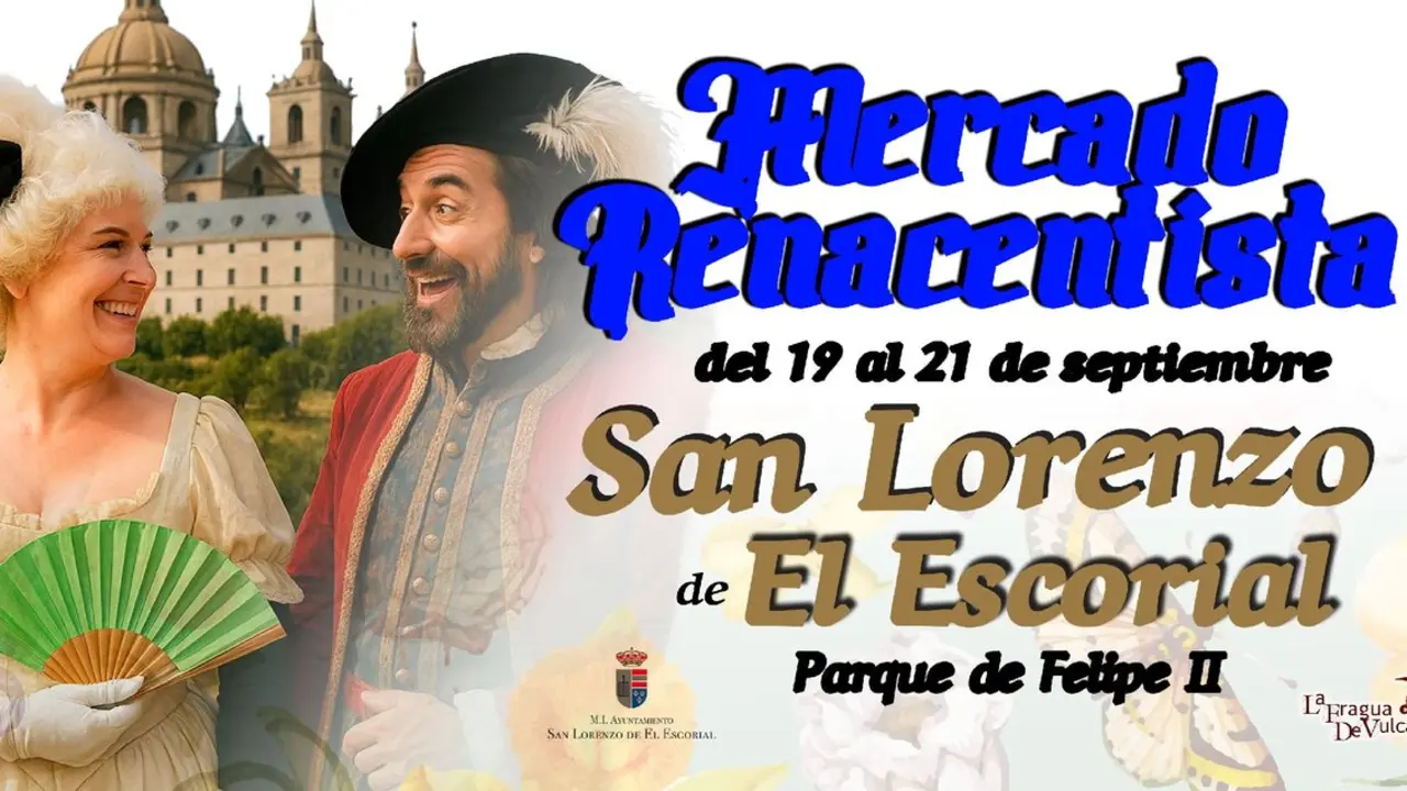 Cartel del Mercado Renacentista de San Lorenzo de El Escorial.