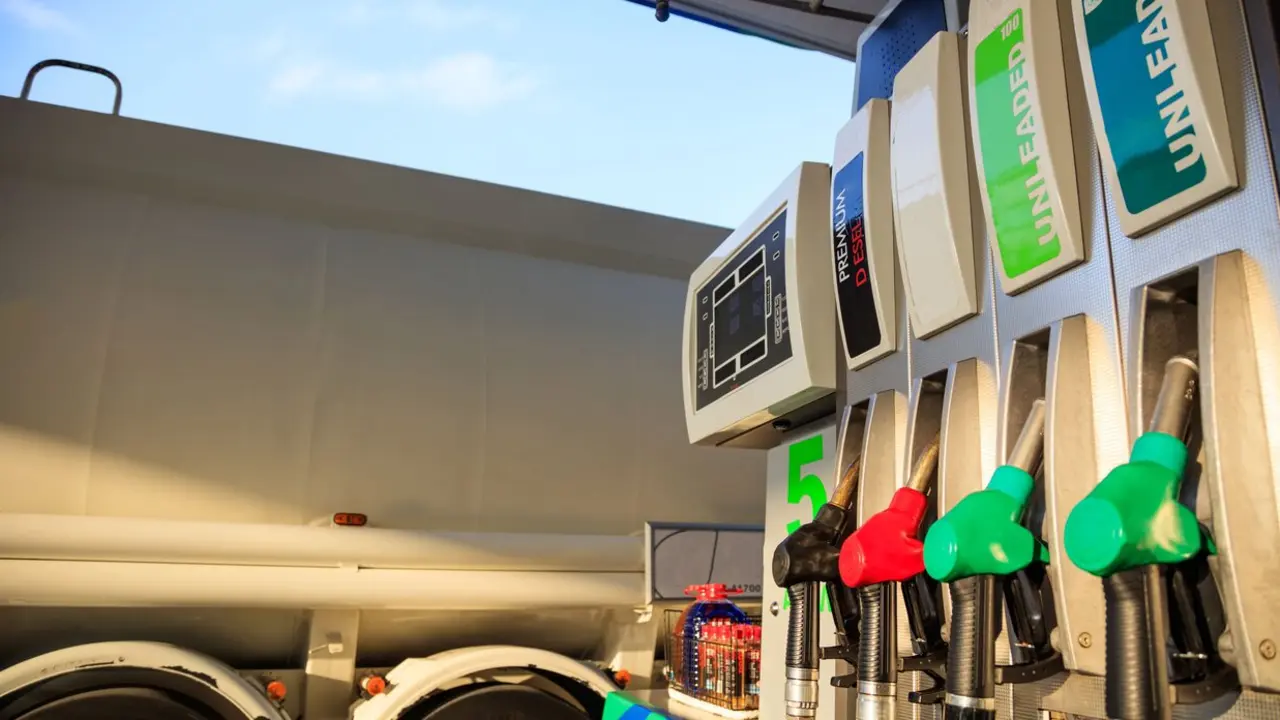 Una gasolinera en imagen de archivo.