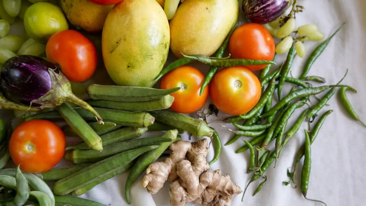 Verduras y hortalizas en imagen de archivos.