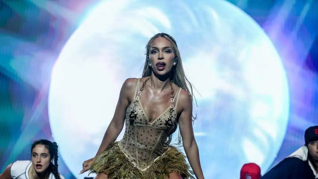 La cantante Bad Gyal durante una actuaci&oacute;n en el Wizink Center, a 7 de abril de 2024, en Madrid (Espa&ntilde;a).  Imagen de Europa Press.