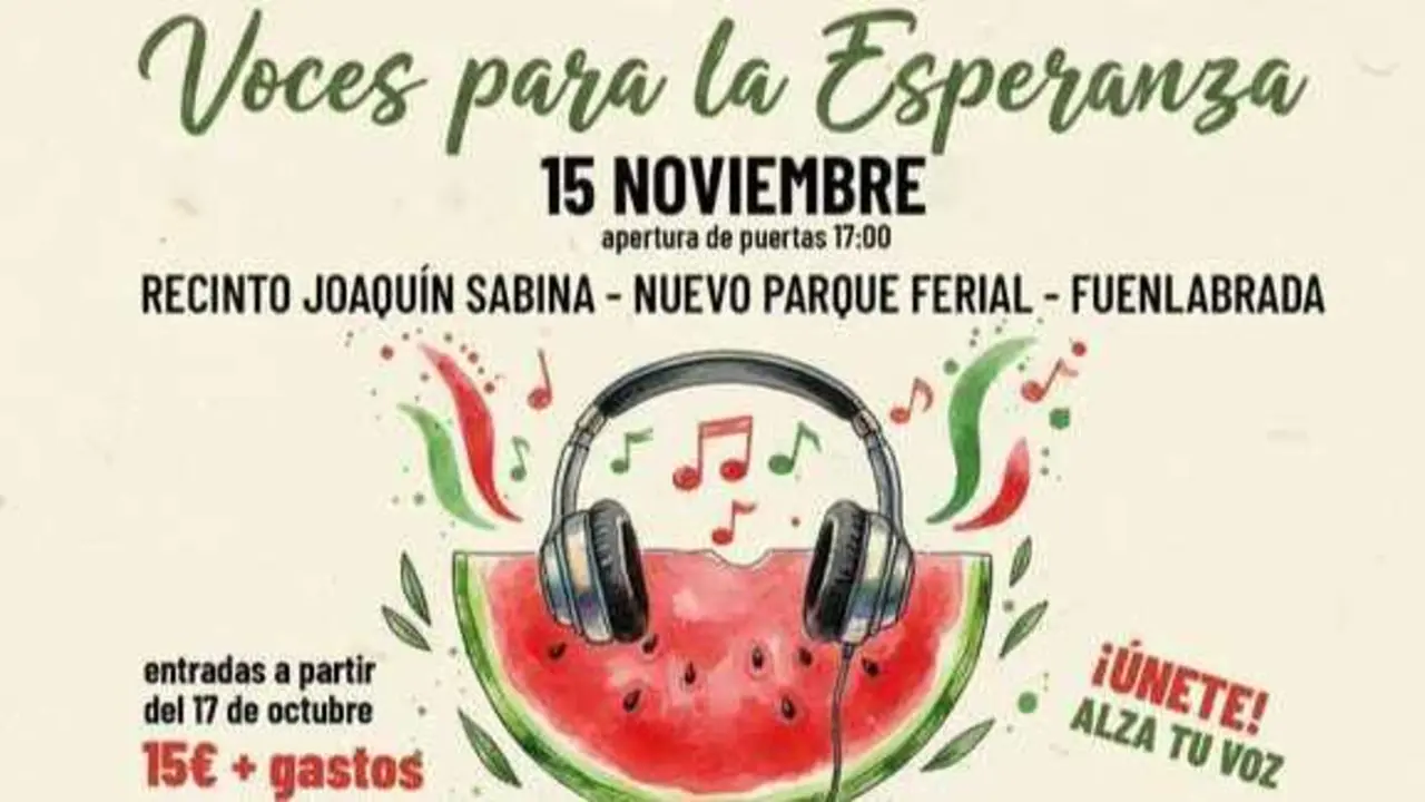 Cartel de 'M&uacute;sica X Palestina'