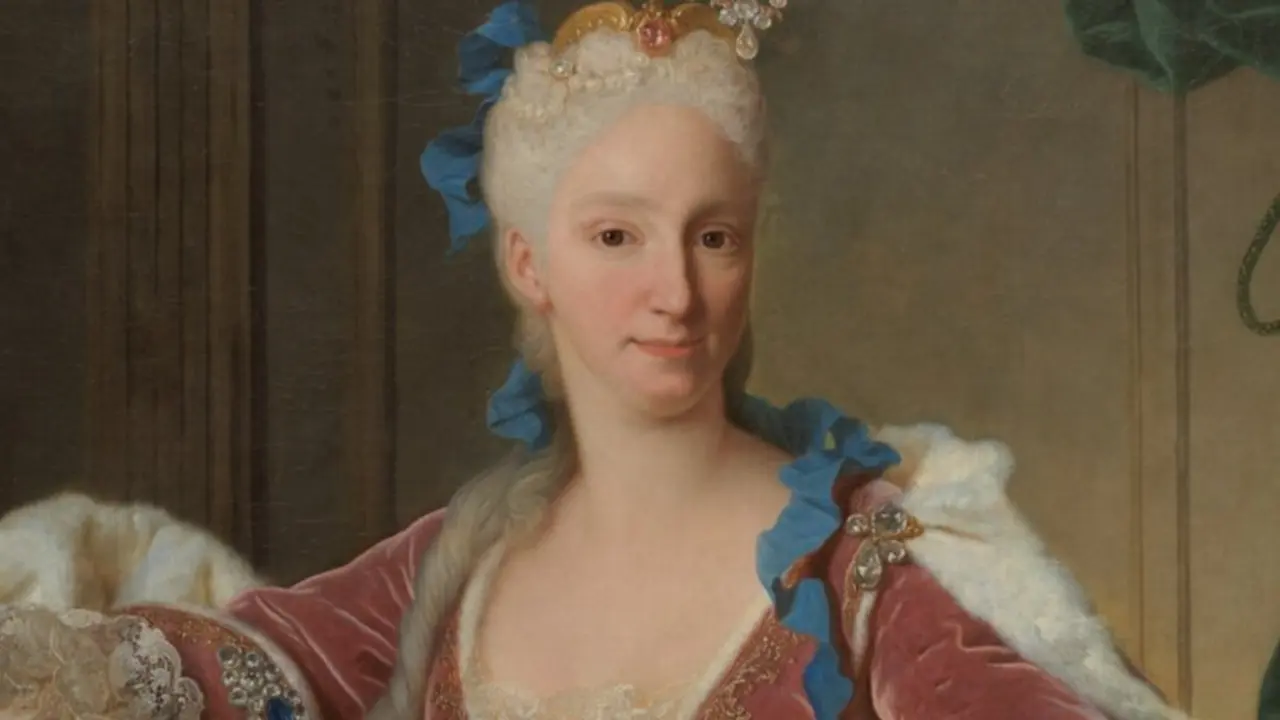 Detalle de Isabel Farnesio, reina de Espa&ntilde;a, Jean Ranc. 1723. Museo del Prado