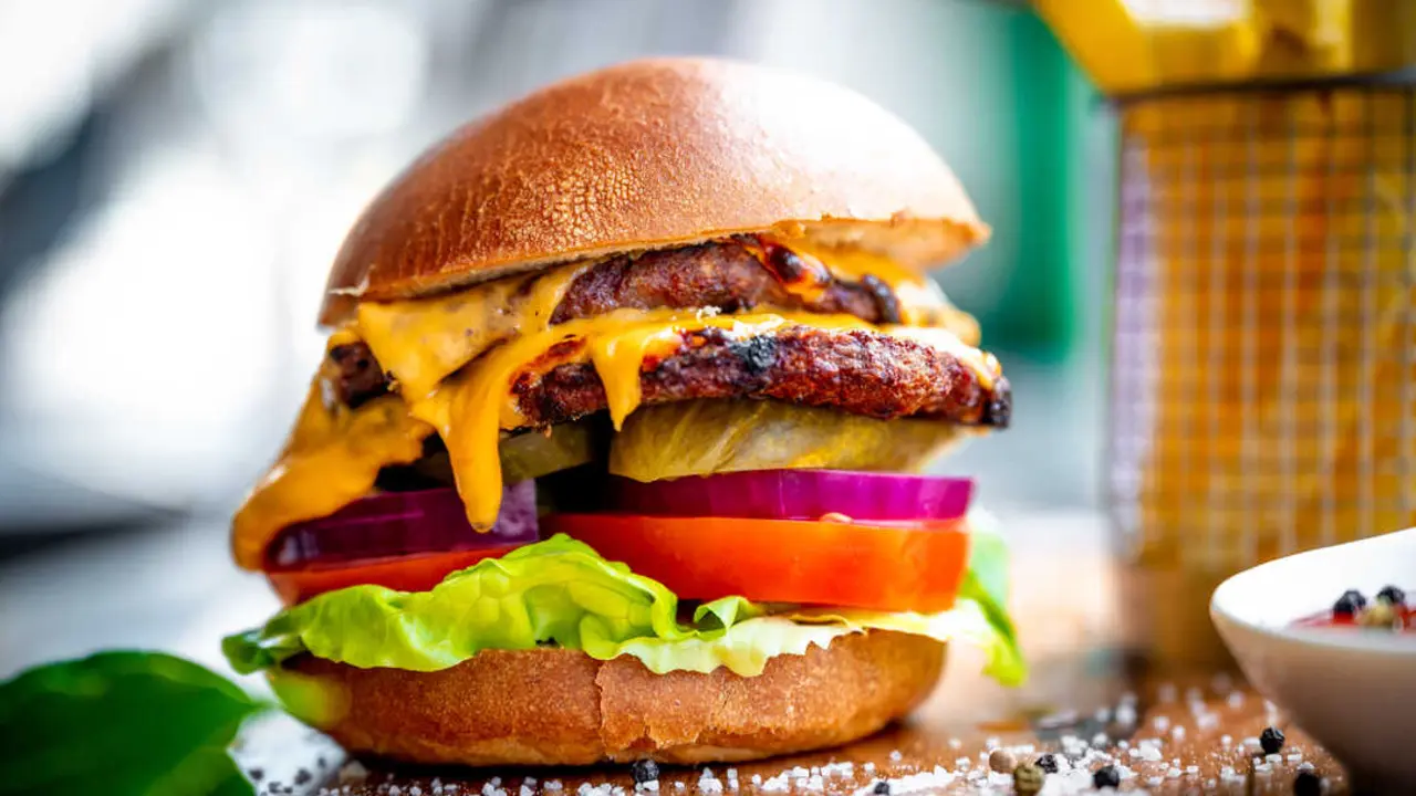 Imagen de archivo de una hamburguesa.