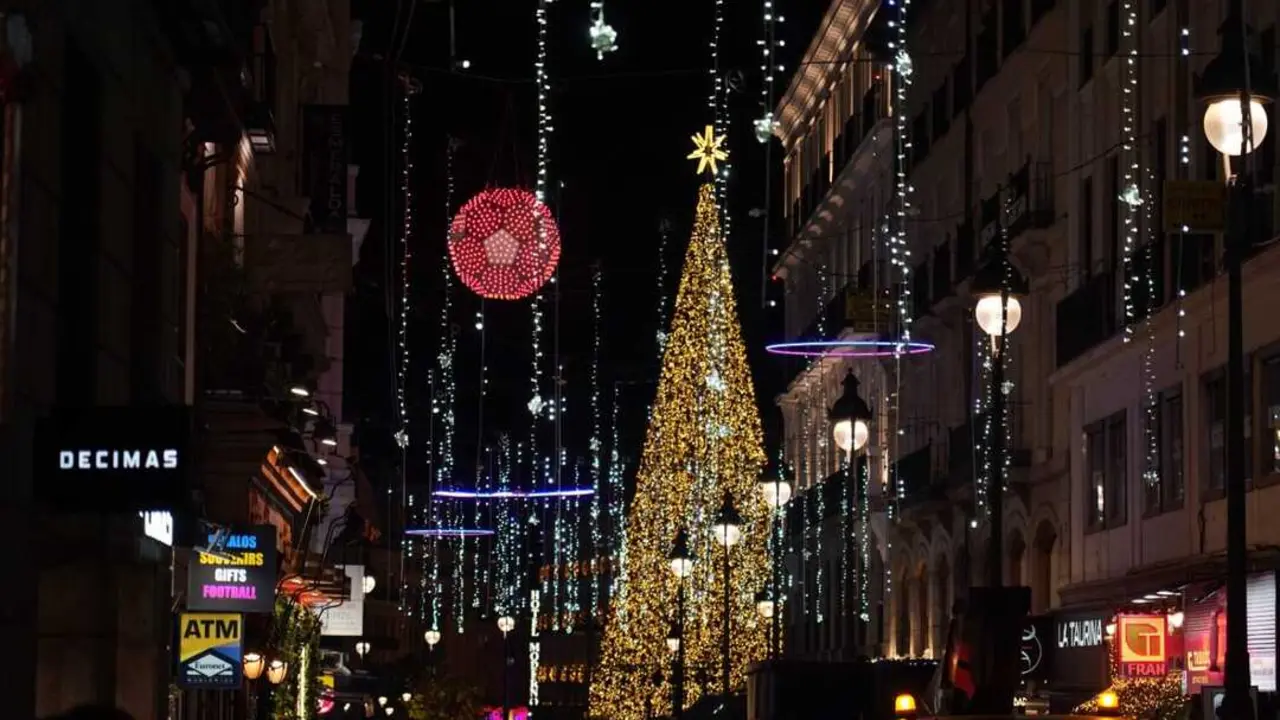 Decoraci&oacute;n navide&ntilde;a de Madrid del 2024. Imagen de Diario Madrid.
