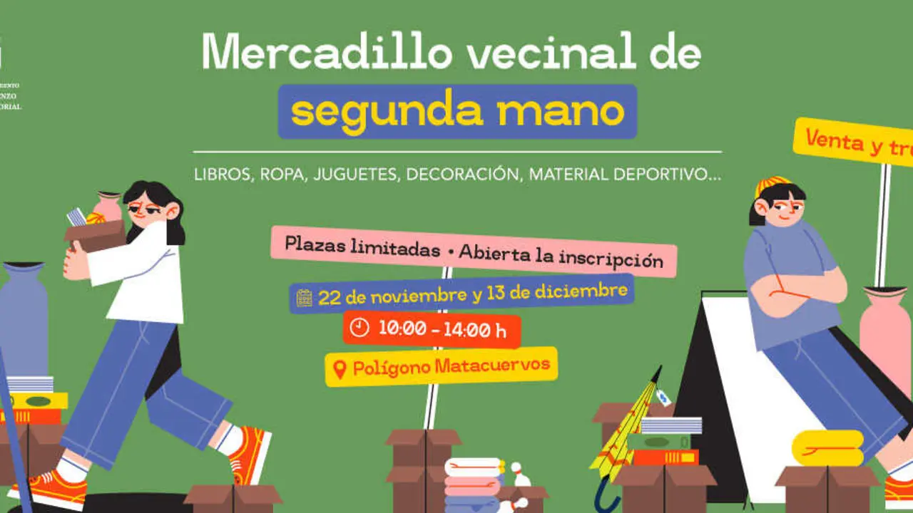 Mercadillo Vecinal de Segunda Mano de San Lorenzo de El Escorial.