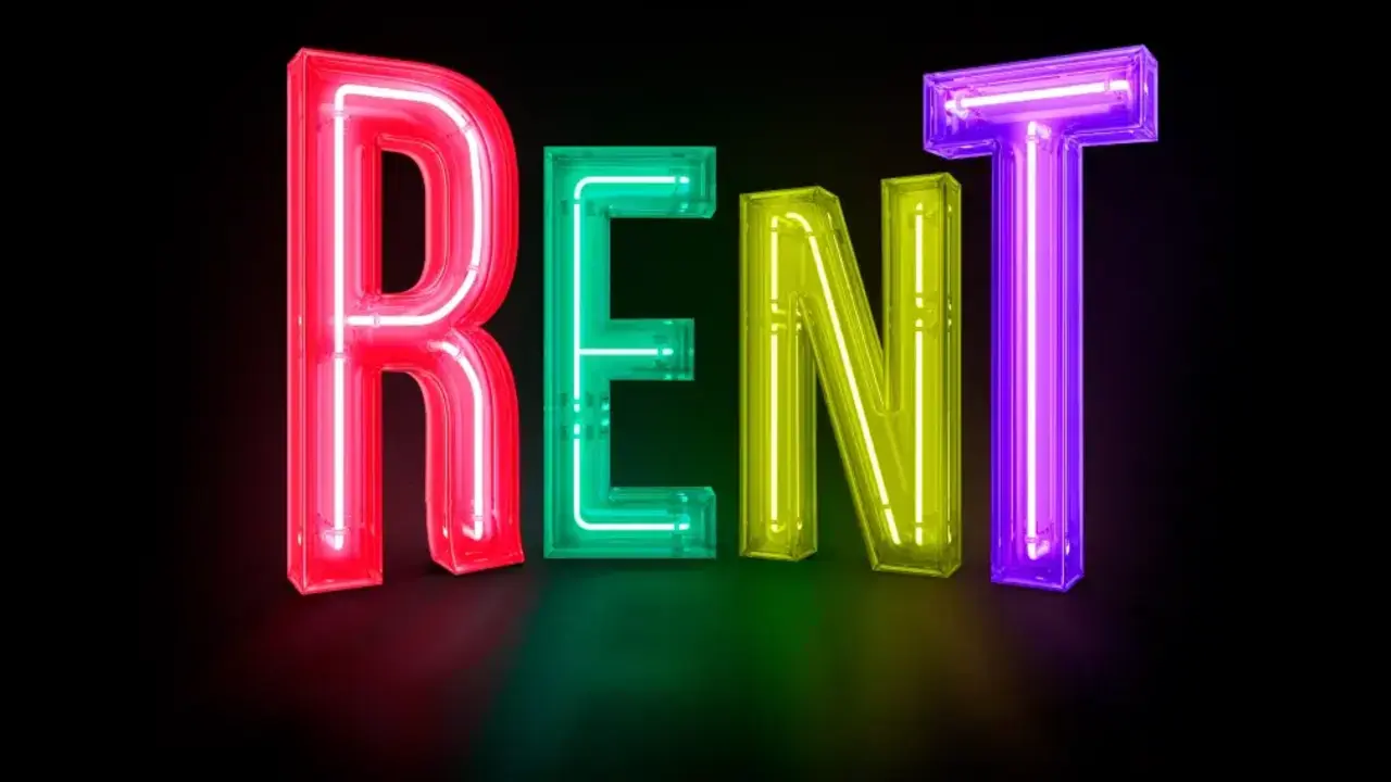 Cartel del musical 'Rent'. Imagen del Fern&aacute;n G&oacute;mez.