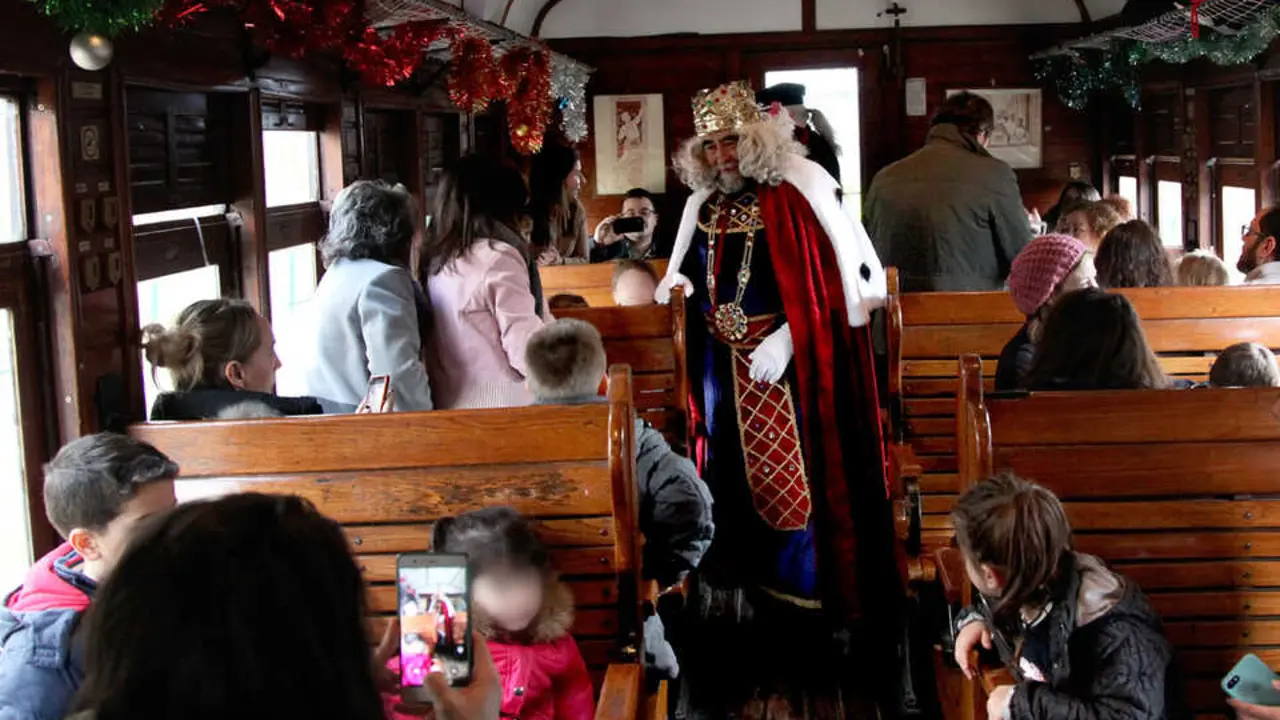 El tren de la Navidad. Imagen del Museo del Ferrocarril.