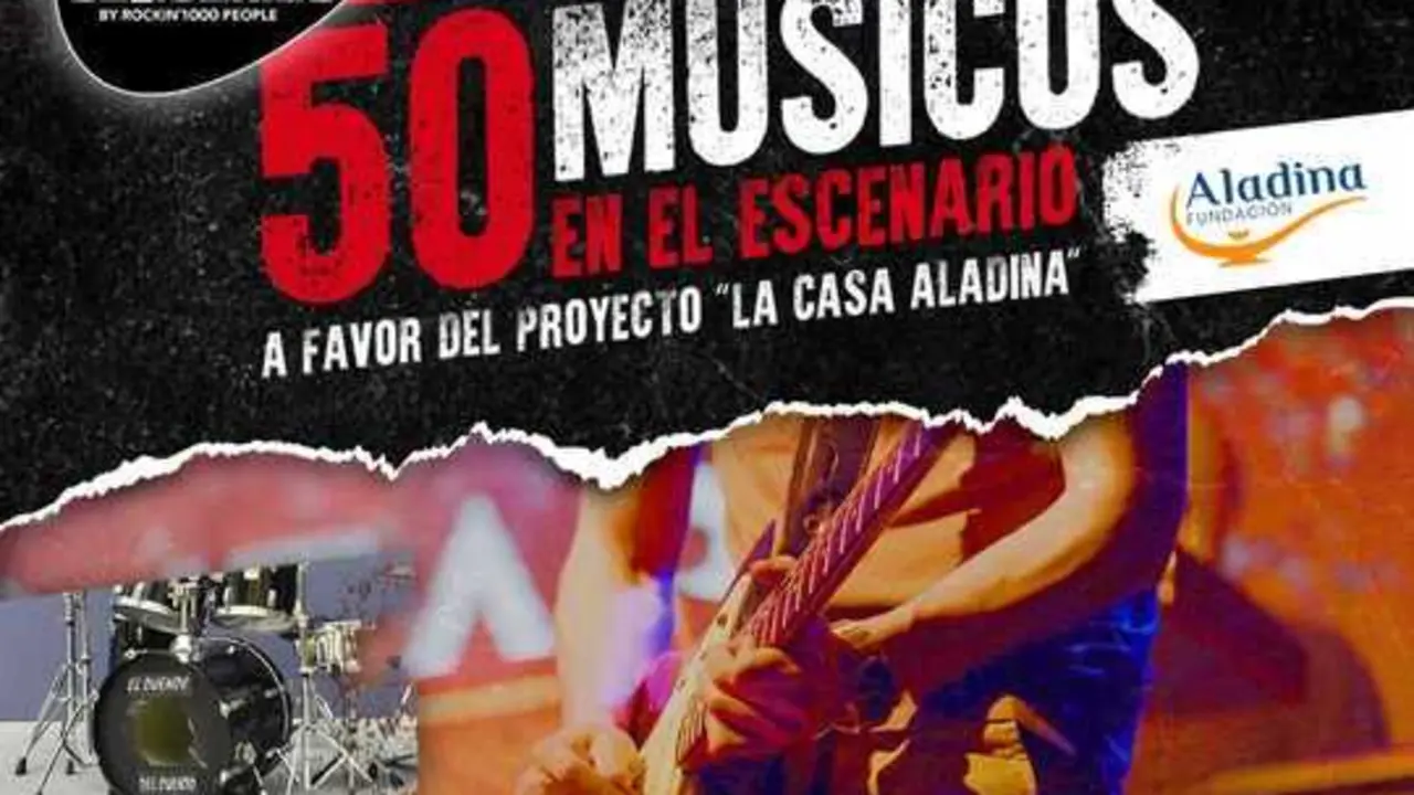 Cartel del concierto 'Rockeros Solidarios'.