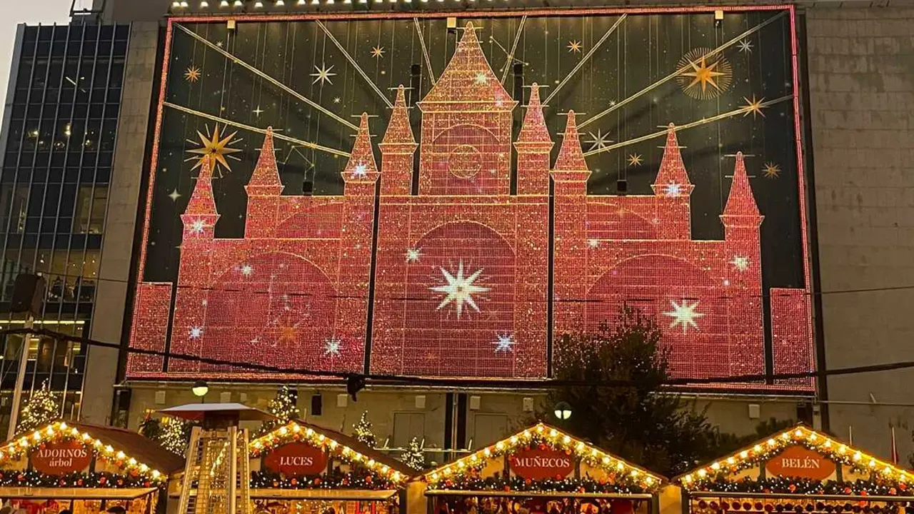 Mercado navide&ntilde;o de Nuevos Ministerios, Castellana. Imagen de El Corte Ingl&eacute;s.