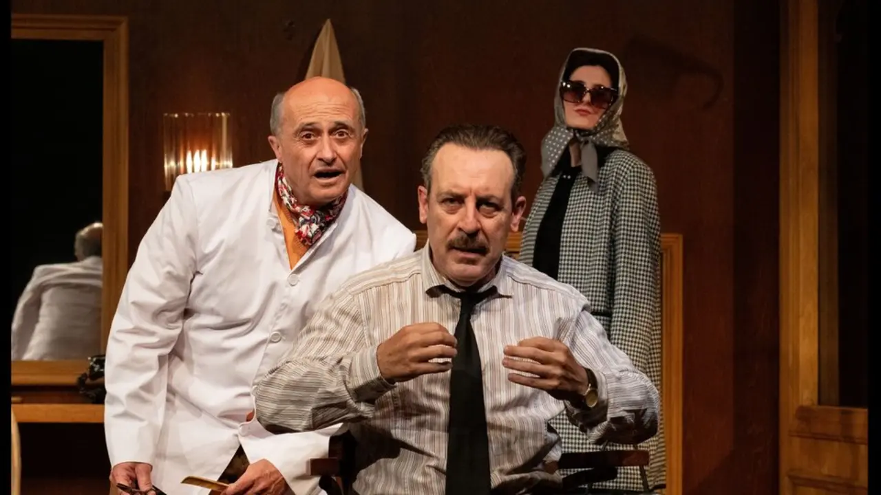 La obra 'El barbero de Picasso'. Imagen del Teatro Espa&ntilde;ol.