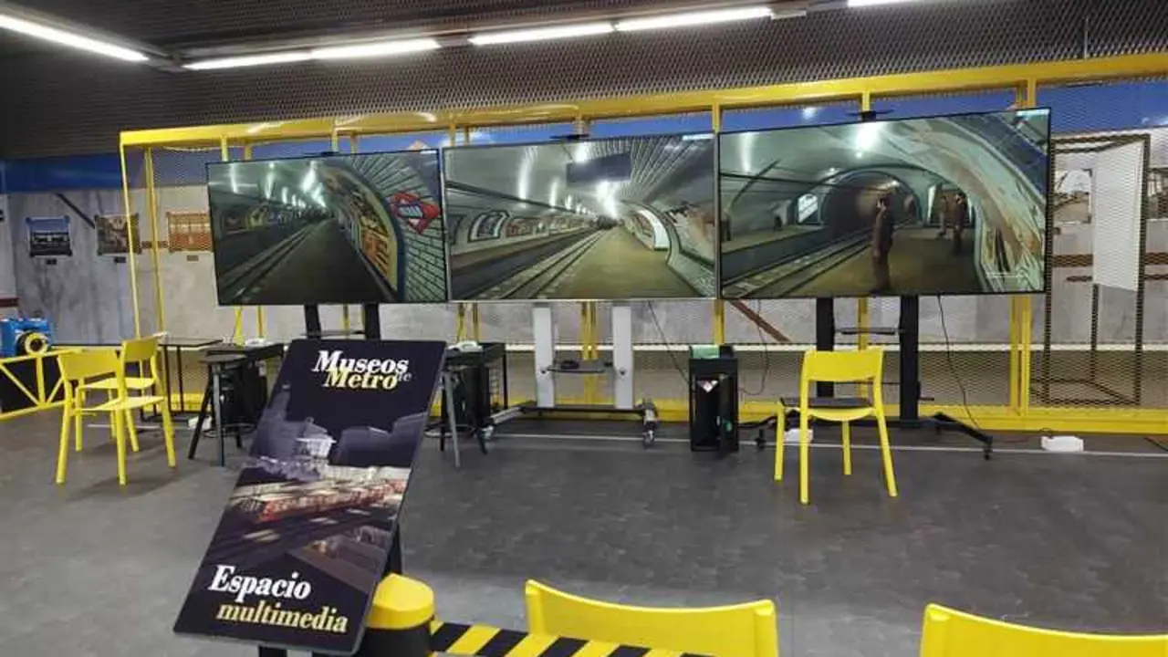 Simulador de trenes hist&oacute;ricos. Foto de la Comunidad de Madrid.