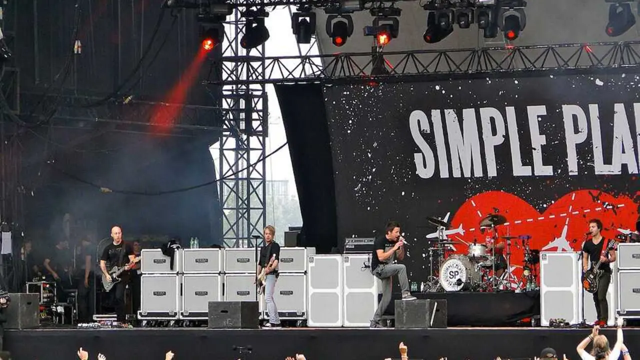 Simple Plan en concierto. Fuente: Wikipedia.