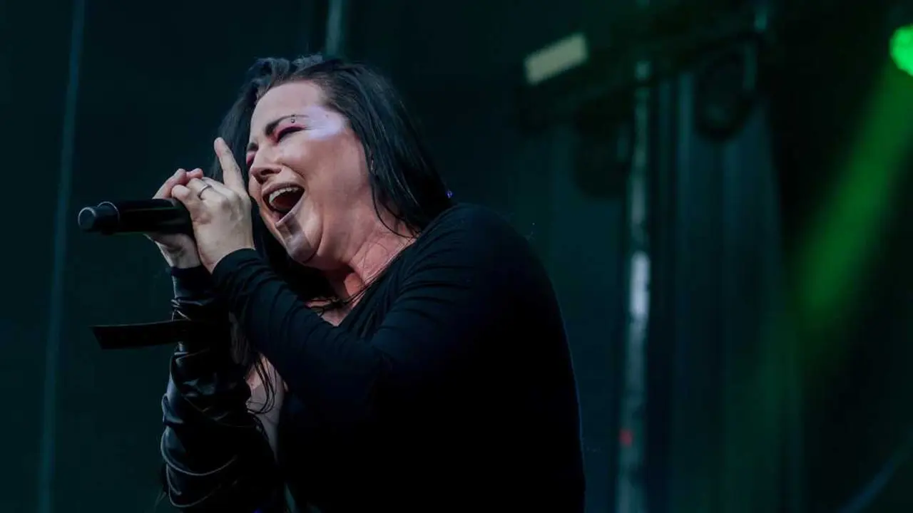 La banda Evanescence durante su concierto en el Festival ALMA Occident Madrid, en el Parque Enrique Tierno Galv&aacute;n, a 14 de junio de 2024, en Madrid (Espa&ntilde;a). Imagen de EP.