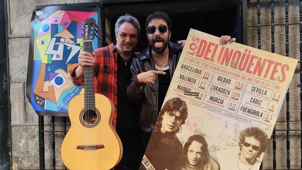 Diego Pozo 'Rat&oacute;n' y El Canijo de Jerez en la presentaci&oacute;n de la gira. Imagen de EP.