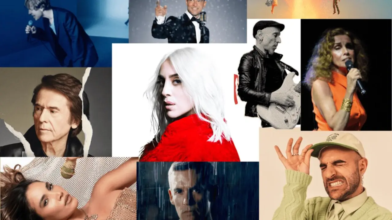 Diferentes artistas que pisar&aacute;n los escenarios de Madrid en diciembre.