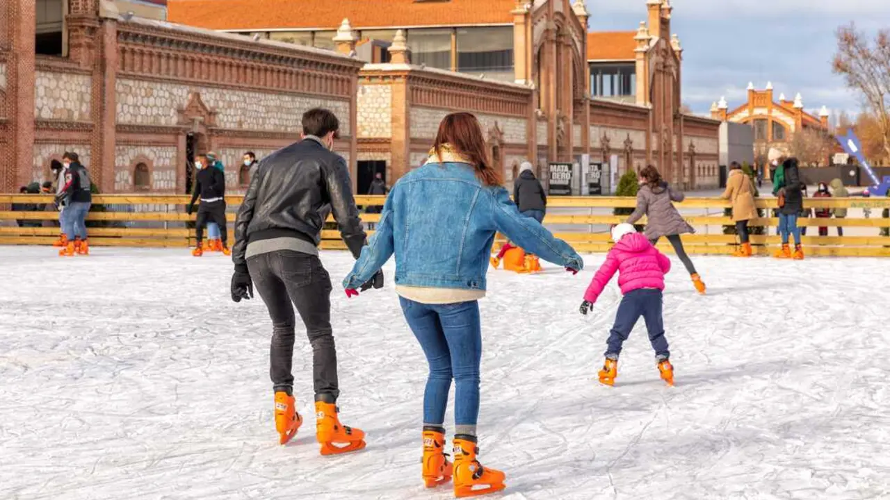 Pista de hielo de Matadero. Imagen de Matadero Madrid.