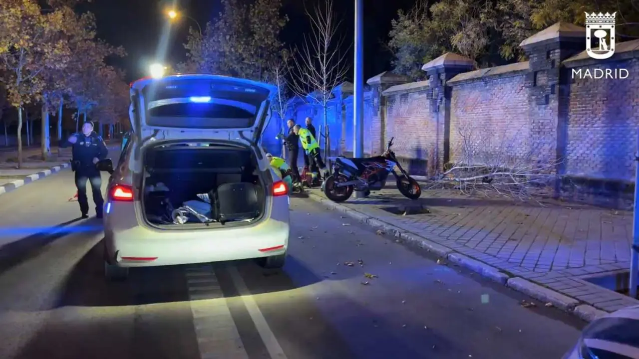 Imagen del momento del accidente.
