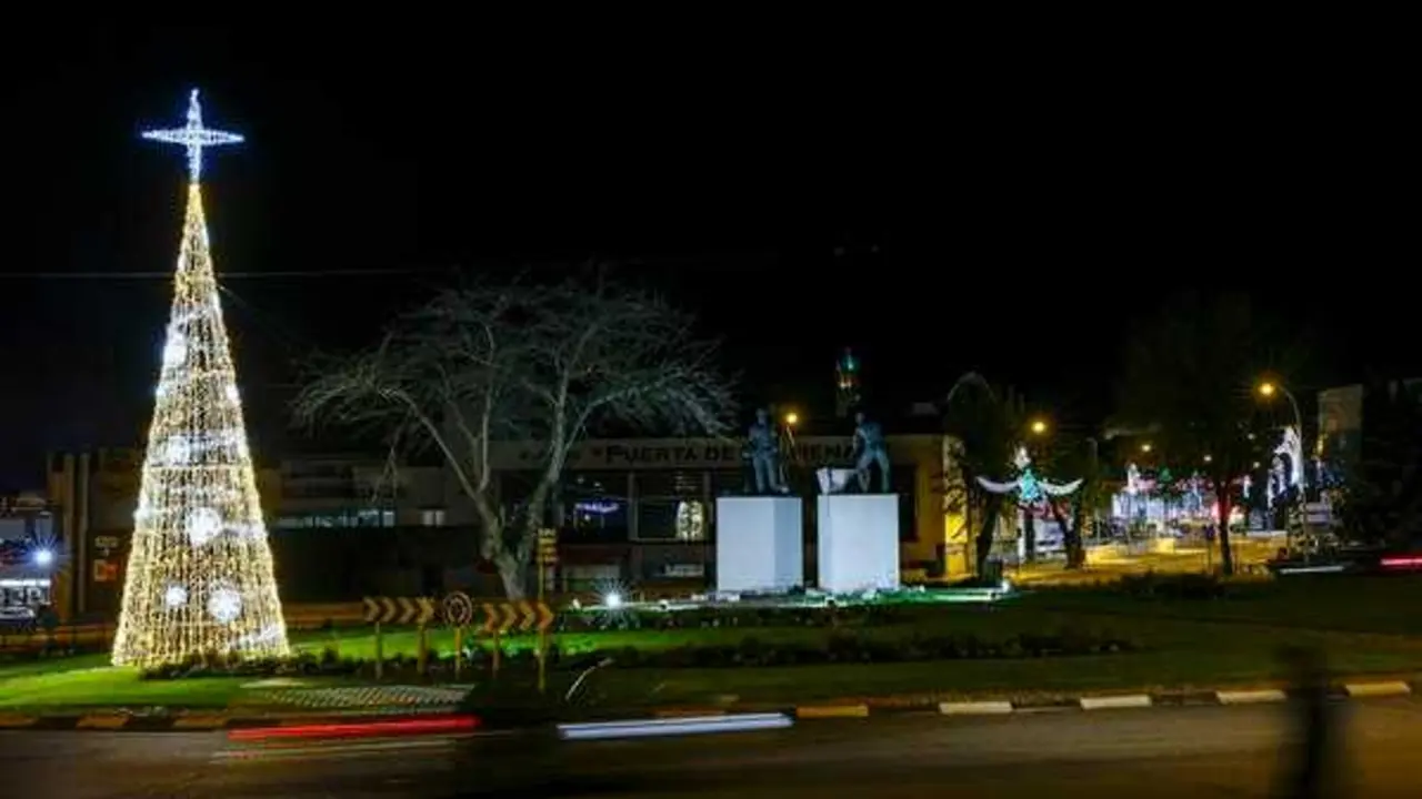 Las luces de Navidad de Colmenar Viejo. Imagen cedida por el consistorio.