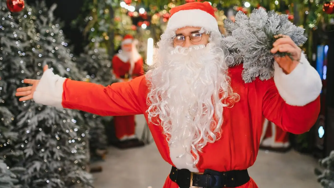 Pap&aacute; Noel en imagen de archivo.