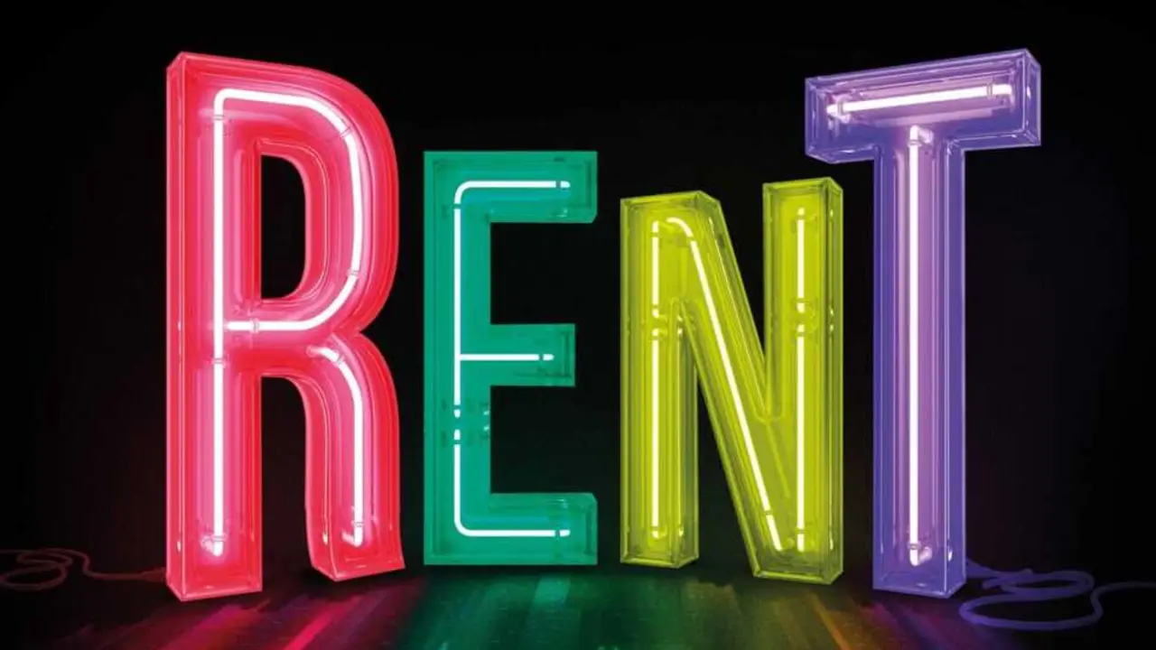 Cartel promocional del musical 'Rent', ganador de los premios Tony y Pulitzer. Imagen del Ayuntamiento de Madrid.