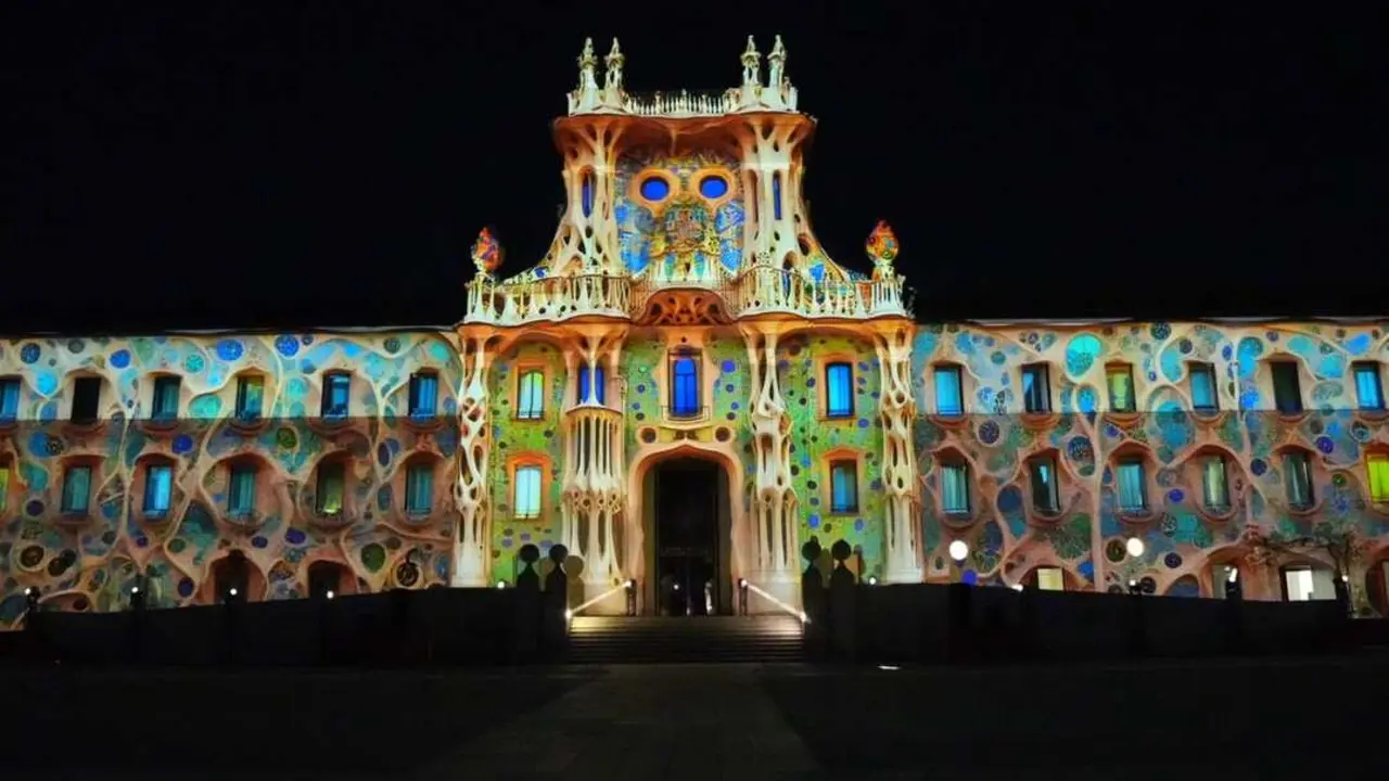 Videomapping en Conde Duque.