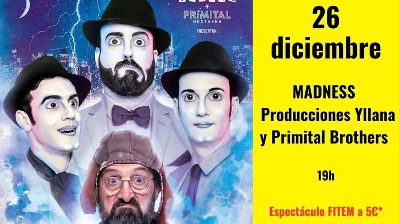 Cartel de la obra 'Madness' en el Teatro Municipal de Coslada