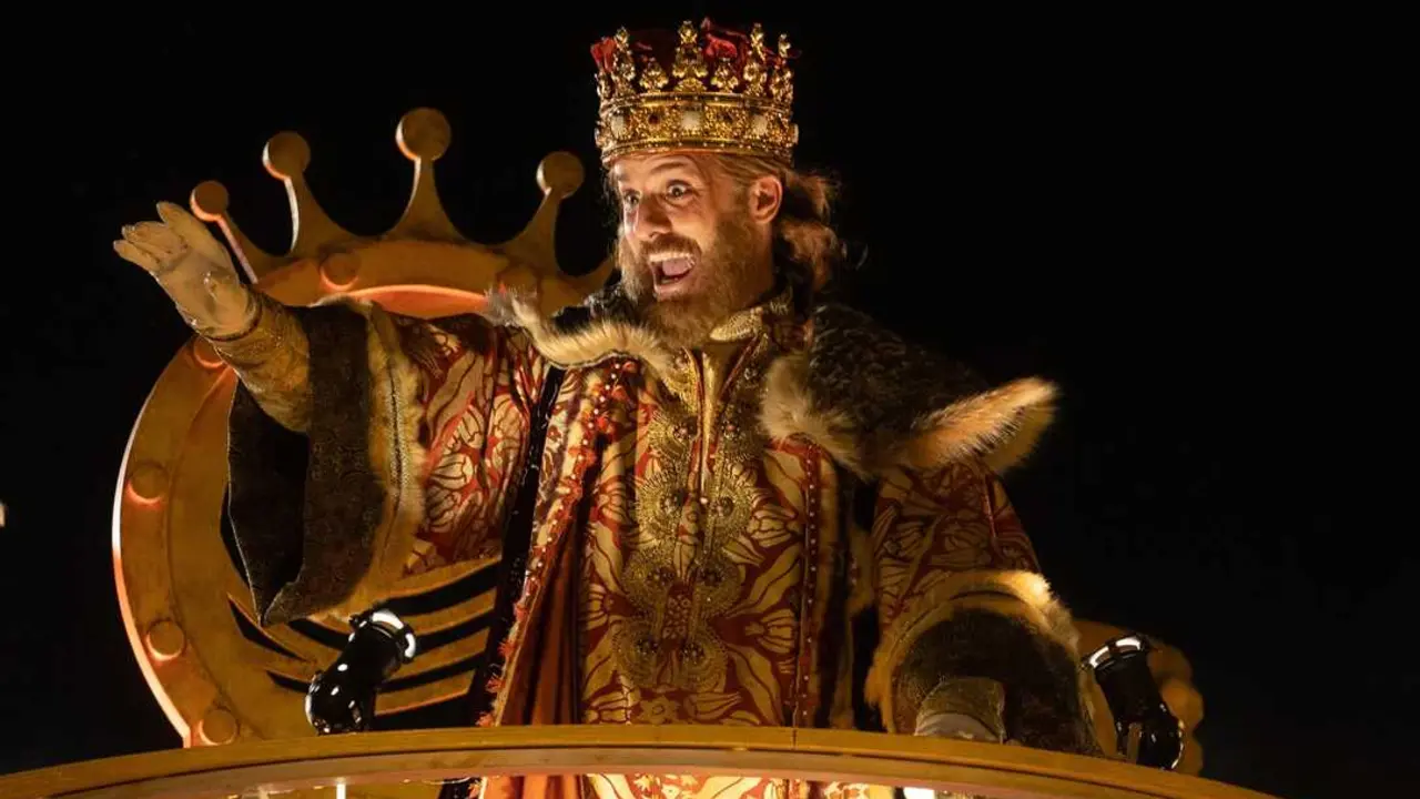 El Rey Gaspar durante la Cabalgata de los Reyes Magos. Imagen de EP.