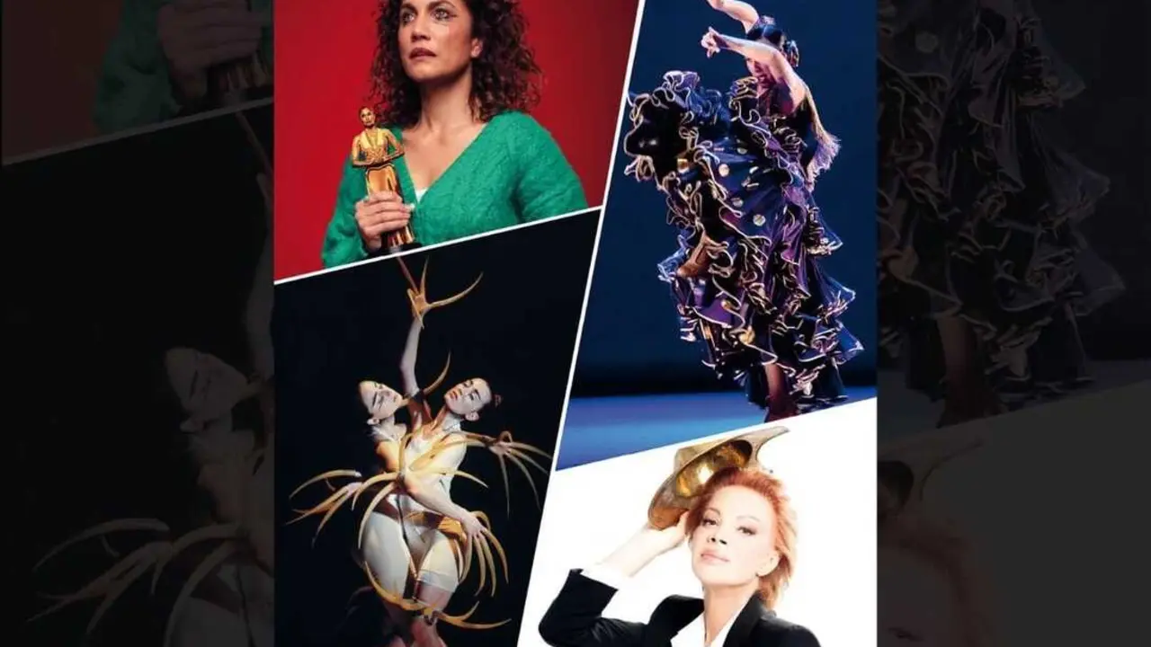 Cartel de la programaci&oacute;n de febrero a mayo del Teatro MIRA de Pozuelo de Alarc&oacute;n.