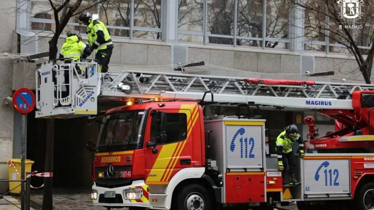 Cami&oacute;n de Bomberos del Ayuntamiento de Madrid.