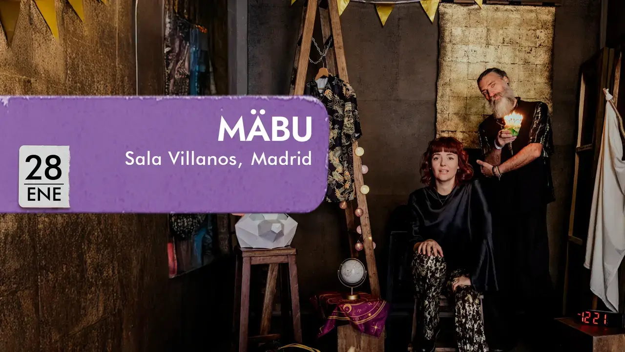 Cartel del concierto de M&auml;bu.