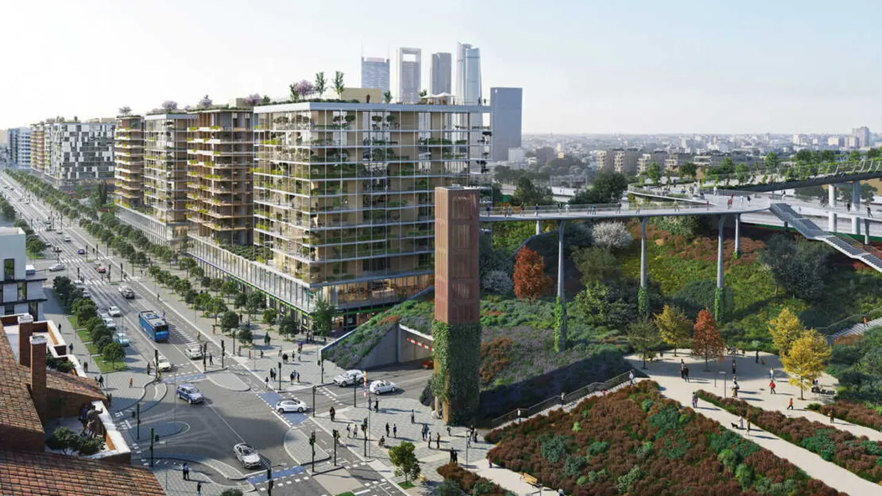 Render del desarrollo de Las Tablas. Imagen del Ayuntamiento de Madrid.