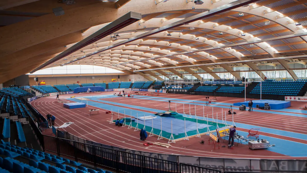 Polideportivo Gallur. Imagen del Ayuntamiento de Madrid.