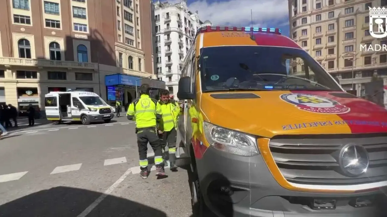 Ambulancias de Samur en imagen de archivo de EP.