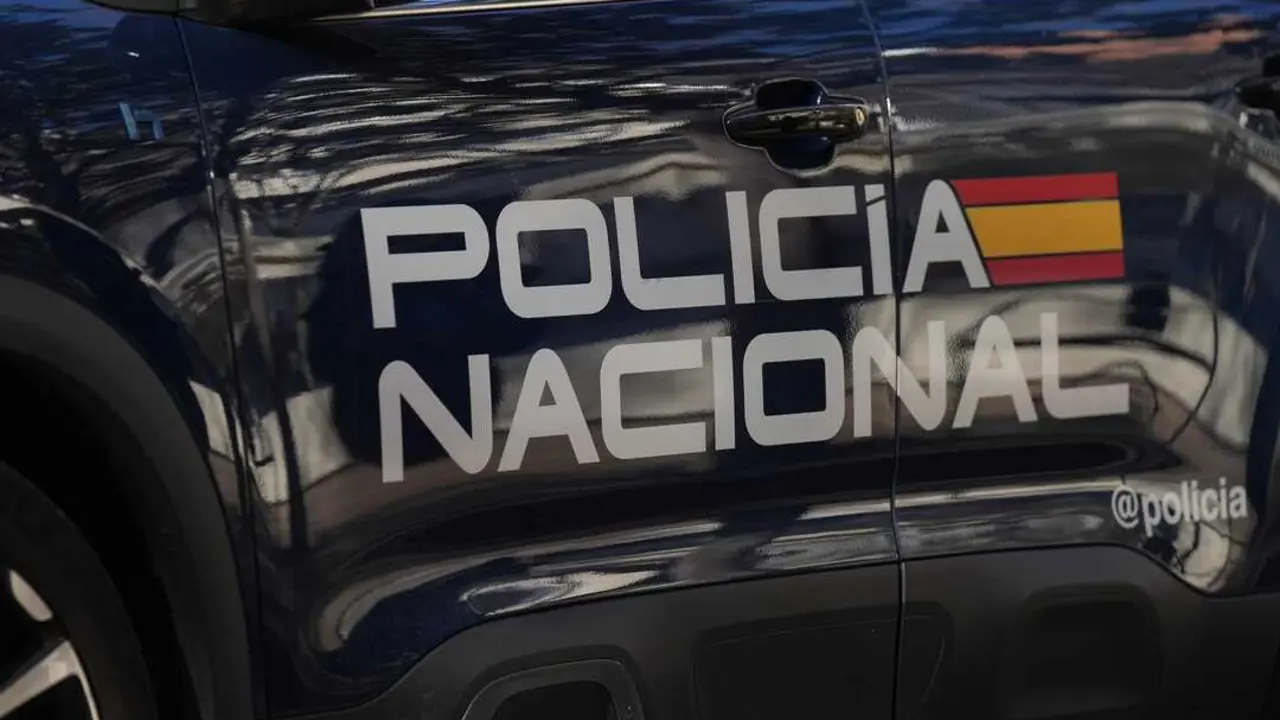 El lateral de un coche de Polic&iacute;a. Imagen de archivo de EP.